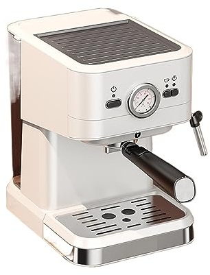 GKJHTED Cafetera Espresso portátil, semiautomática, para Uso doméstico, con Molinillo de Granos, para Uso Comercial.