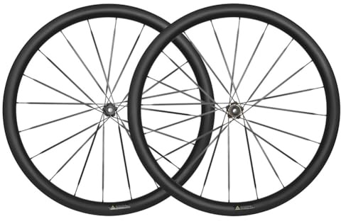 LSRRYD Rennrad-Räder Aus Karbonfaser 700C, Drahtreifen Schlauchlos Kompatibel, 50mm Tiefe Vorder-&Hinterrad, Für 8-12 Geschwindigkeit Kassette