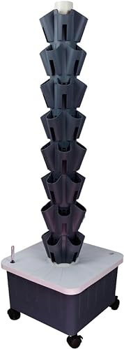 Sistema de Cultivo hidropónico en Torre. Kit Completo para jardín de Hierbas en Interior. 0828