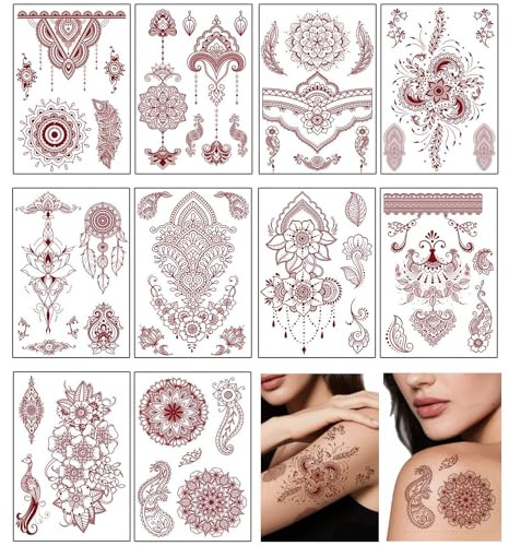 CHFHBWenshentie-Parent (Brown Henna Tattoo)