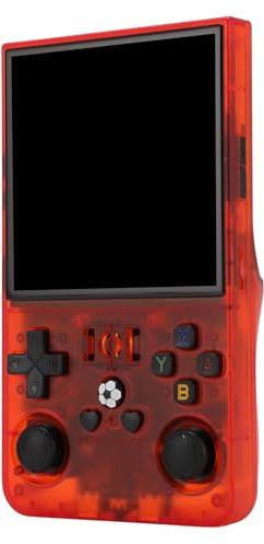 Acouto Retro Game Console Handheld Gaming Device 4 Pouces écran IPS 720x720 Double Joysticks 4000mAh Batterie 60+ Jeux D'émulateur pour Le Divertissement de Voyage (128GB)