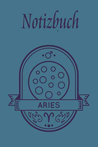 Notizbuch: Sternzeichen Widder Punktraster Notizheft und Dotted Journal für Handlettering Ideen und Übungen