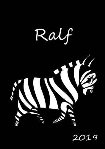 2019: Ralf - Kalender 2019 - DIN A5 - Wochenkalender - Zebra