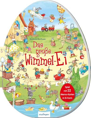 Das große Wimmel-Ei, mit Eier-Memospiel: Kinder-Ostergeschenk, fördert spielend Gedächtnis und Konzentration