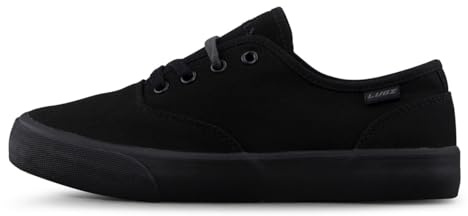 Lugz | Lear Casual Sneakers for Women | Lace Up Womens Canvas Shoes | Everyday Women Footwear, Black, 9 M US