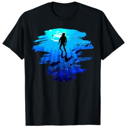 Tauchen Tshirt für Scuba Diving Dive Apnoe Tauchsport Herren T-Shirt