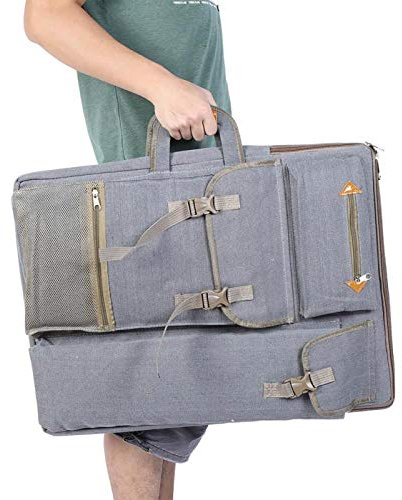 Mochila de artista Bolsa de lona, ​​Canva Bolsa de arte grande multifunción Bolsa de tablero de dibujo impermeable al aire libre Suministro de arte 66 x 50 cm(#1)