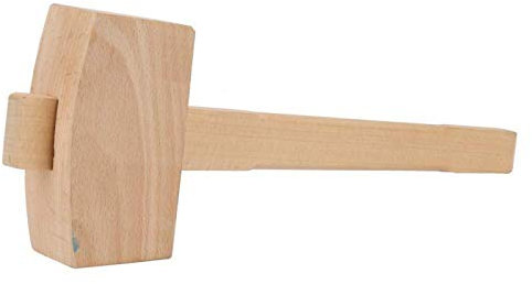 Tyenaza Martillo de Madera de Carpintero, mazo de Talla de carpintería, Herramienta de Mano de golpeteo sin daños de Madera Profesional para ensamblaje de Muebles(L)