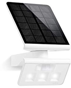 Steinel LED Solarleuchte XSolar L-S ONE weiß, Wandlampe, Bewegungsmelder, Nachtlicht, Gartenlampe Solar, 3000 mAh Akku