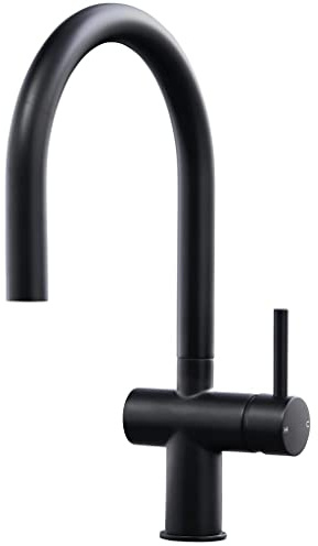 Liquida W19BL Single Lever Pull Out Head Black Kitchen Mixer Tap
