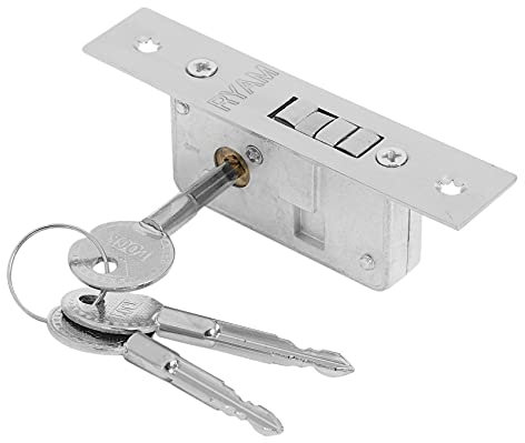 Unsichtbares Türschloss, Hakenschloss für , Körper aus Legierung, Glastür für Rahmen, robust, Türbeschläge