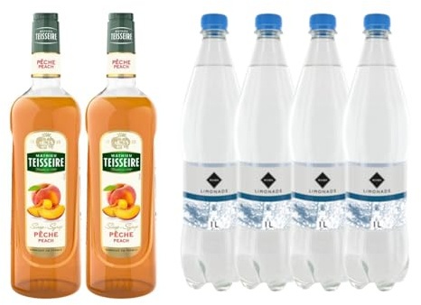 Lot Sirup & limonade :Sirup Teisseire - Pfirsich (2x1L) – Rioba-limonade (4x1L)