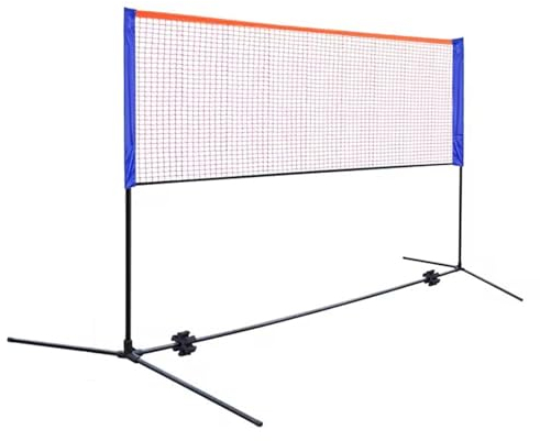 Badminton-Netzständer, 1,5 m hoher Badminton-Netzrahmen für Platz, Strand, Auffahrt, freistehendes, faltbares, tragbares Trainingsgerät für Ballspiele, Sport, einfache Einrichtung