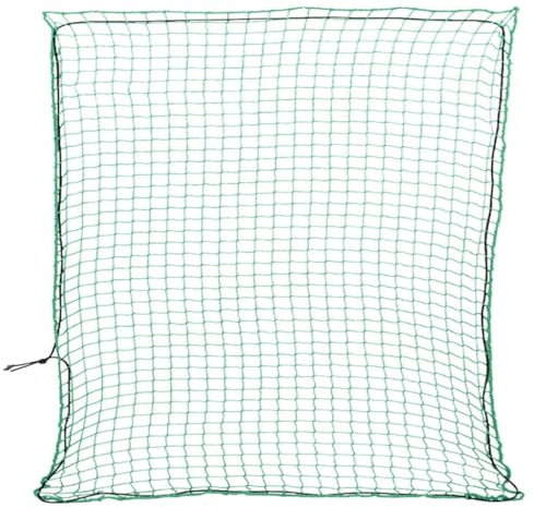 vidaXL Filet pour remorque avec Corde élastique Vert 3x3 m PP, Filet de Chargement, Filet de Chargement pour remorque, Couverture de remorque en Maille