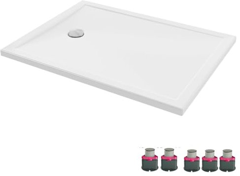 Receveur de douche 120 x 90 cm JACOB DELAFON Gaspard bonde à gauche + kit