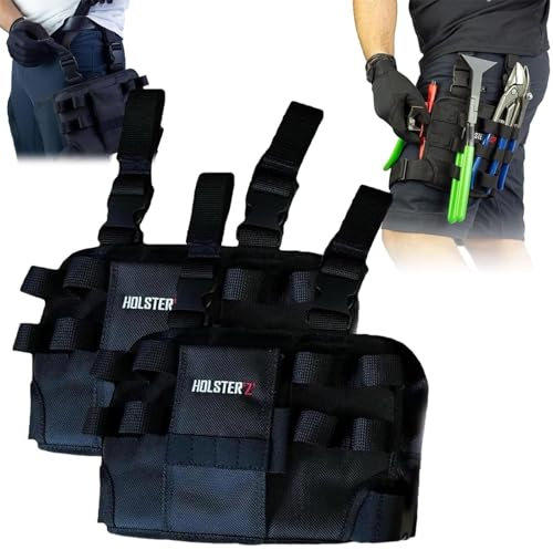 YYGJYGOO Holster Z Bein-Werkzeugtasche mit Gürtelclip, Holster Z Reparatur-Werkzeugtasche für das Bein, Utility Tool Organizer Tasche für Elektriker, Heimwerker, Handwerker(2PCS)