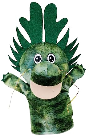 HAWILLOSCH Plüsch Drachen Handpuppe Aus Pp-Baumwolle Und Stoff Tier-handpuppe Für Junge Mädchen Zum Erzählen Von Geschichten Und Spielen Belohnung Und Geschenk