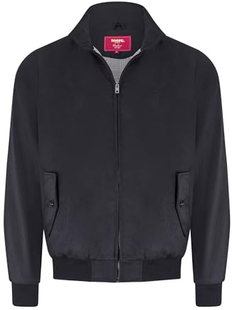 Veste Harrington en Sergé Noir pour Homme Gardners, M