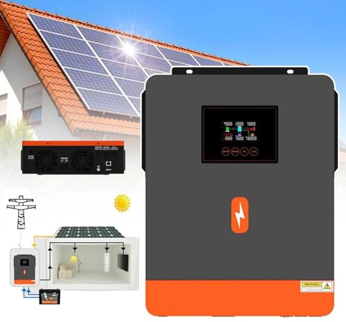 Onduleur Solaire Hybride (4,2Kw-24V/6,2Kw-48V) - Cc (24/48V) Vers Ca (230V), Contrôleur De Chargeur Solaire Mppt 120A, Machine Hybride Tout-En-Un Hors Réseau Et Sur Réseau,6.2KW-NoWIFI