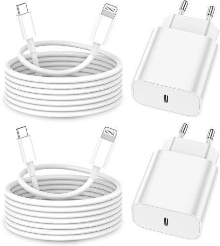 iPhone Ladekabel, [MFi-Zertifiziert] 2er Pack iPhone Ladegerät Apple Ladekabel 2M, USBC Schnellladegerät mit USB C auf Lightning Kabel für i Phone 14 13 12 11 Pro Max XS XR X 8 7 6 Plus 5 iPad