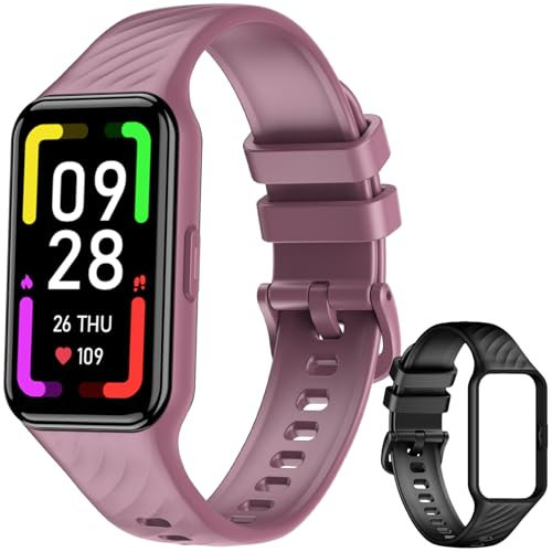 Blackview Smartwatch Damen Herren, Fitnessuhr 1,47'' Farbdisplay, Fitness Tracker mit Schrittzähler Schlafmonitor Herzfrequenz, Sportuhr mit IP67 Wasserdicht, Smart Watch für Android iOS (2 Armbänder)