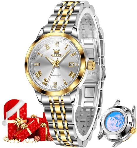 OLEVS Womens Automatic Watch Luxury Diamond
