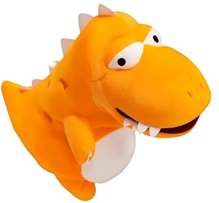 Dinosaurier-Handpuppe für Kinder,Dinosaurier-Handpuppe, Plüsch-Dinosaurierpuppe, Interaktive Spiele, Puppenspielzeug, süße Stoffpuppen und Mädchen