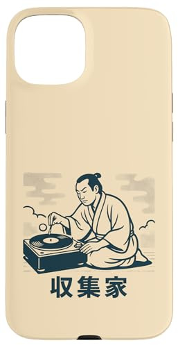 Samurai Tourne-Disque Vinyle pour DJ Coque pour iPhone 15 Plus