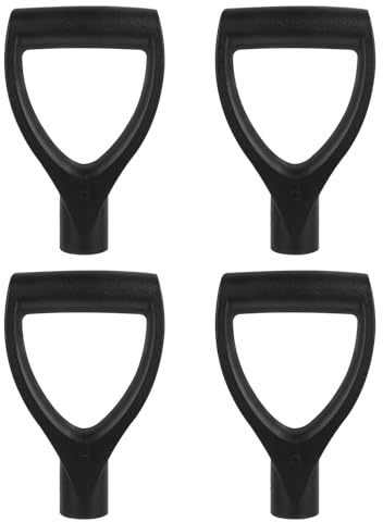 Artibetter 4 Piezas Mango Negro en Forma de D, PP para Pala de Nieve | Repuesto Fácil de Instalar, Uso Cómodo, Buena Sustitución, para Herramientas de Excavación y Rastrillaje