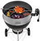 JX Premium Edelstahl Drehspieß für 57 cm Kugelgrills – Kompatibel mit Weber Master-Touch, One-Touch & Performer – Rotisserie mit Edelstahl Spieß & Klammern – Ideal für Hähnchen & Gyros