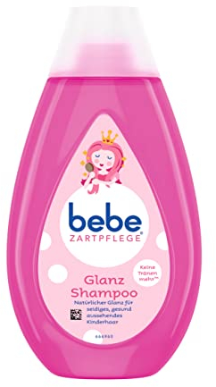 Bebe Zartpflege Shampoo, zartes und pflegendes Kinder Shampoo, keine Tränen, reinigt sanft, 6 x 300 ml