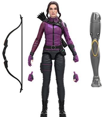 Hasbro Marvel Legends Series MCU Disney Plus Kate Bishop Hawkeye Serie Action-Figur zum Sammeln (15 cm), 3 Accessoires, 1 Build-A-Figure Element
