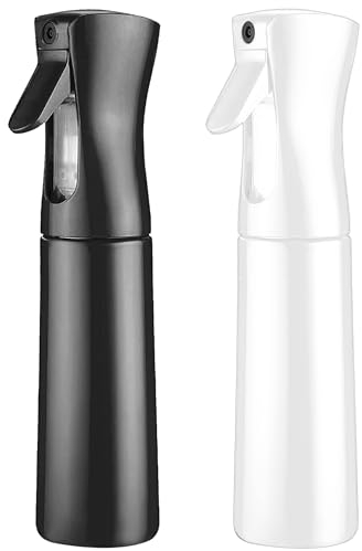 SIVLKI 2 Pack Spray Bottle, Atomizzatore Spray Bottle, 300ml, Trasparente, Riutilizzabile, Per Acqua