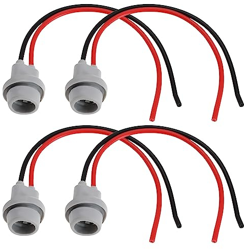 ECSiNG 4 Stück Gummi Lampenfassung T10 W-5-W 147 501 LED-Lampenfassung für Auto LKW Anhänger Boot Seitenlicht Nummernschildbeleuchtung Innenbeleuchtung