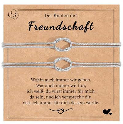 BOCHOI 2 Stück Freundschaftsarmbänder Bester Freundin Geschenk für Freundin Armband Schlangenkette Weihnachten Geburtstag Geschenk für Damen Mädchen Schwestern Freundschaft Geschenke Abschluss Schule