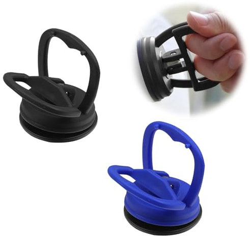 2 Set Auto Dent Saugnapf,Heavy Duty Saugheber,Dent Abzieher,Dellen Saugnapf,Saugheber Vakuumsauger,glassauger,beulenzieher auto für Anheben und Entfernen von Glas Computer-Bildschir Öffnung Werkzeug