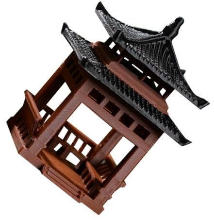 Toyvian D Acquario Statua Padiglione Miniatura Padiglione Da Zen Decorazioni Da Giardinaggio Tavolo Scrivania