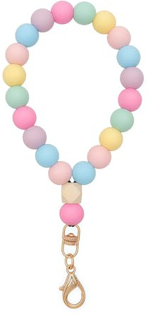 MUNSKT Mobile Phone Chain Beads Bracelet Key Chains Cell Phone Wristlet Chain Lanyard