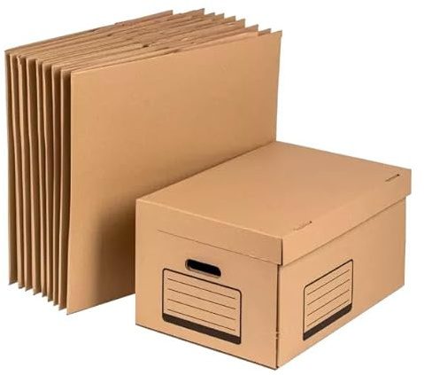 LA TRIBU DU CARTON Lot de 10 Caisses boites archives