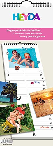 2070491 Kreativkalender immerwährend Streifenkalender · 16 x 42,5 cm · 13 Monatsblätter · Deckblatt: Kunstdruckpapier