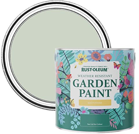 Rust-Oleum Green Mould-Resistant Garden Paint In Matt Finish - Laurel Green 2.5L