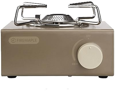 SLDAGe Portable Camping Stove, 2600W Small Camping Stove, Outdoor Backpacking Burner Cooking Stoves, Camping Gas Stove for BBQ Outdoor Cooking Hiking Fishing Picnic with Carry Case,Brown