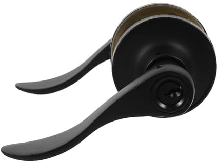 LIFKICH Poignée De Porte Avec Serrure Inoxydable Verrou à Levier Pour Porte Entrée Utilisation Intérieure Et Extérieure Design Moderne Et Facile à Installer Pour Bureau Et Chambre