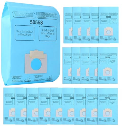 Gudotra 20 Pack Replacement 5055 Vacuum Bags for Canister Type C/Q 5055 50555 50557 50558 50403 50410 53291 Type C-5 C-18 Blue
