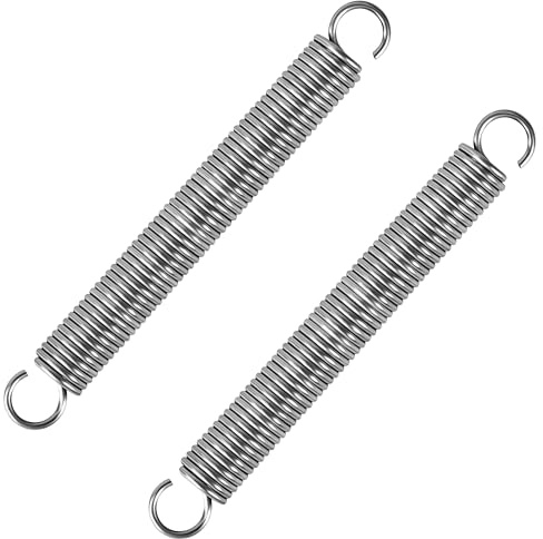 GUNGY Zugfedern mit Haken Edelstahl Spannfeder Zugfeder 100mm Außendurchmesser 12mm Drahtdurchmesser 1,5mm Maximale Zugkraft 6kg 1,5x12x100mm 2 Stück