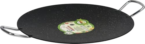 Sterling Ventures Non Stick Tawa Tava Pan Naan Roti Chapati Flat Bread with Short Handles 40CM