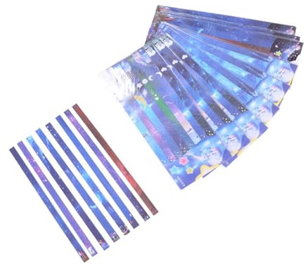 Gogogmee 1244 Stücke DIY Stern Zubehör Lange Papierblätter DIY Pentagrammstreifen (sortierte Farbe)