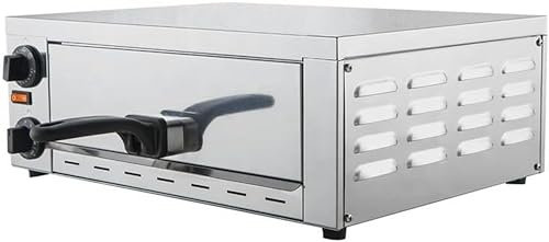 XSDAJSD Forno Elettrico per Pizza, Forno tostapane in Acciaio Inox con cassetto Singolo per Pizza da 16, Temperatura Regolabile da 50 a 300 °C/Riscaldamento Uniforme, per Cucina e Uso Commerciale