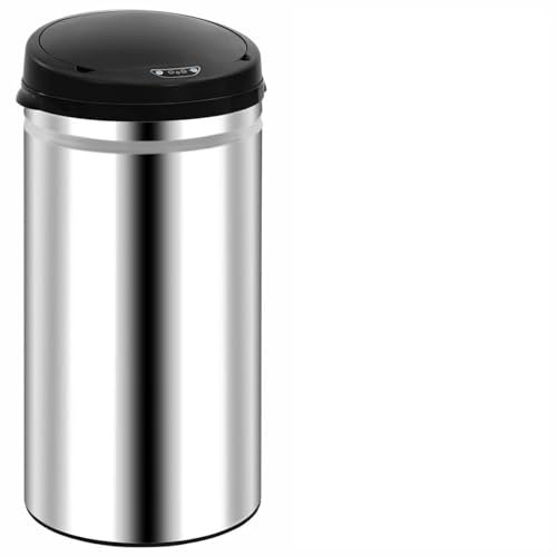 Snsowed Pattumiera Automatica con Sensore 50 L in Acciaio Inossidabile,Pattumiere da Cucina/Bagno,Forniture Domestiche,Contenimento rifiuti,Cestini Rifiuti/Portaimmondizia-322694