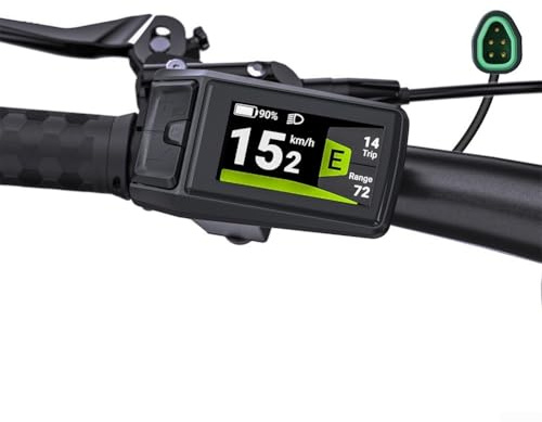 E-DPC080 Écran d'affichage LCD avec protocole CAN, étanchéité IPX7, boîtier ABS, compatible avec les guidons de 22,2 mm, compatible avec les moteurs d'entraînement